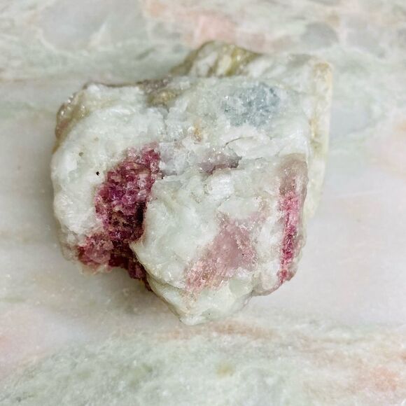 Natural Raw Pink Brazilian Tourmaline Crystal - Picture 4 of 5